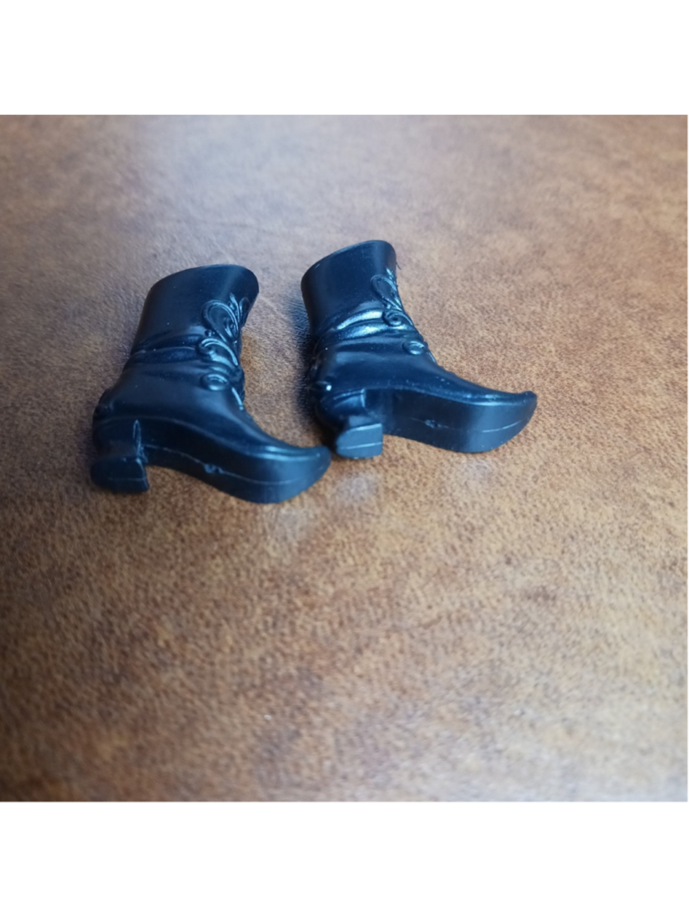 Barbie Disney Princess Frozen Anna Doll Shoes Tall Black Boots Fashion Doll Size - Picture 4 of 4